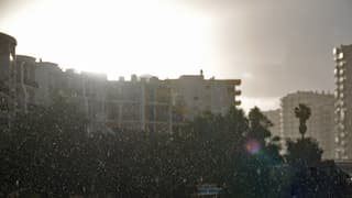 Heel veel regen in Portimão 