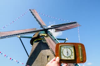 Zon en vriendelijke wolken op deze Nationale Molendag. 