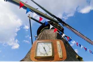 Zon en vriendelijke wolken op deze Nationale Molendag. 