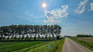De zon schijnt ook volop in de buurt van Wolphaartsdijk