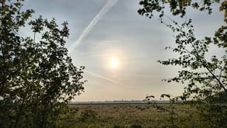 Doorkijkje met lichtgevende pluizenbollen