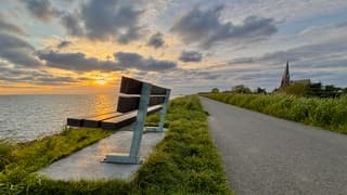 Zonsopkomst IJsselmeer 