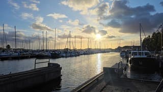 ondergaande zon 