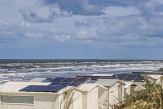 Bewolking boven zee