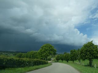 dreigende wolkenlucht