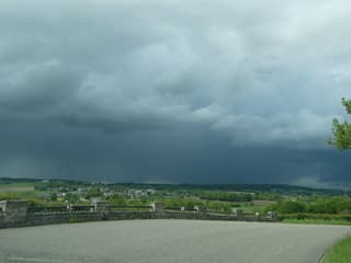 dreigende wolkenluchten/klap onweer/regen