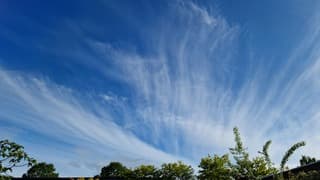 Prachtige sluierbewolking 