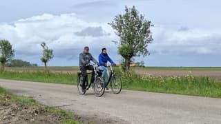 Ondanks de wind toch heerlijk fietsweer