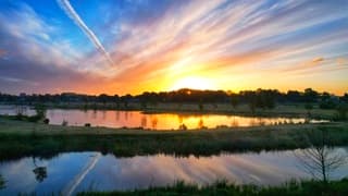 Zonsopkomst vanmorgen 