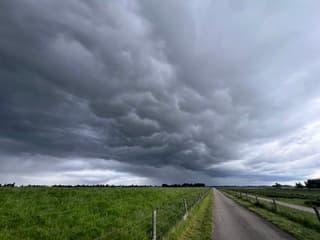 Donkere wolken in de polder