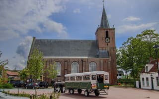 Zonnig paardentramritje tussen de buien door