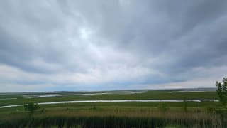 Donker dreigende lucht