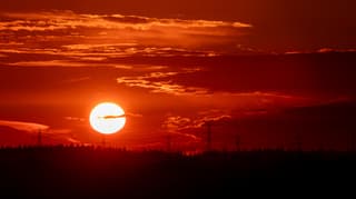 Ondergaande zon 