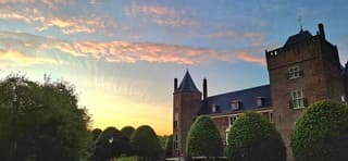 Zonopkomst boven Heemskerk vanmorgen vroeg 