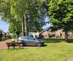 Pauzeren op een bank ,rustige plek.
