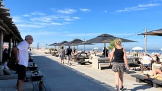 Sluiers aan de kust schaduw