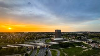 Zonsopgang in Lent nabij Nijmegen