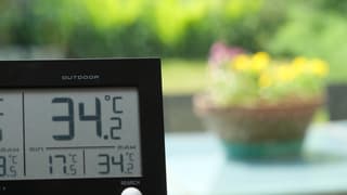 34,2 graden in de schaduw