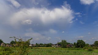 Zonneschijn en een flinke bries.