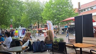 Lekker weer voor de jaarmarkt en het terras