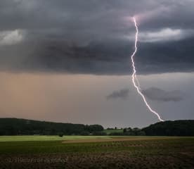 Zwaar onweer afgelopen weekend (bliksem)