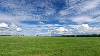Weinig wind vandaag, en bijzonder mooie stapelwolken lucht