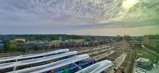 Arnhem centraal vanmorgen vroeg 