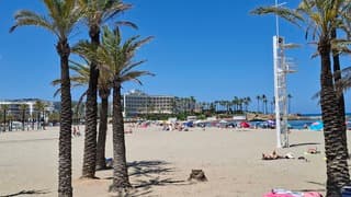 Onbewolkt bij 27 graden 