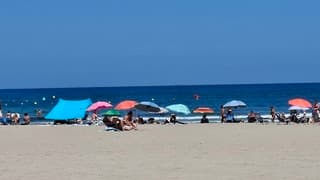 Strandweer bij 27 graden 