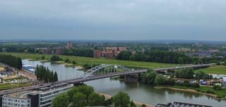 Grijs weer in Arnhem vanmiddag 