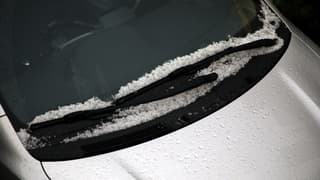 Hagel in Veendam. 