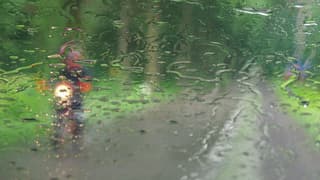 Een flinke regenbui 