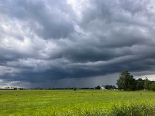 Dreigende wolkenlucht 