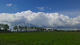 Mooie stapelwolken 